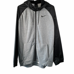 Nike Black and Gray Full-Zip Hoodie